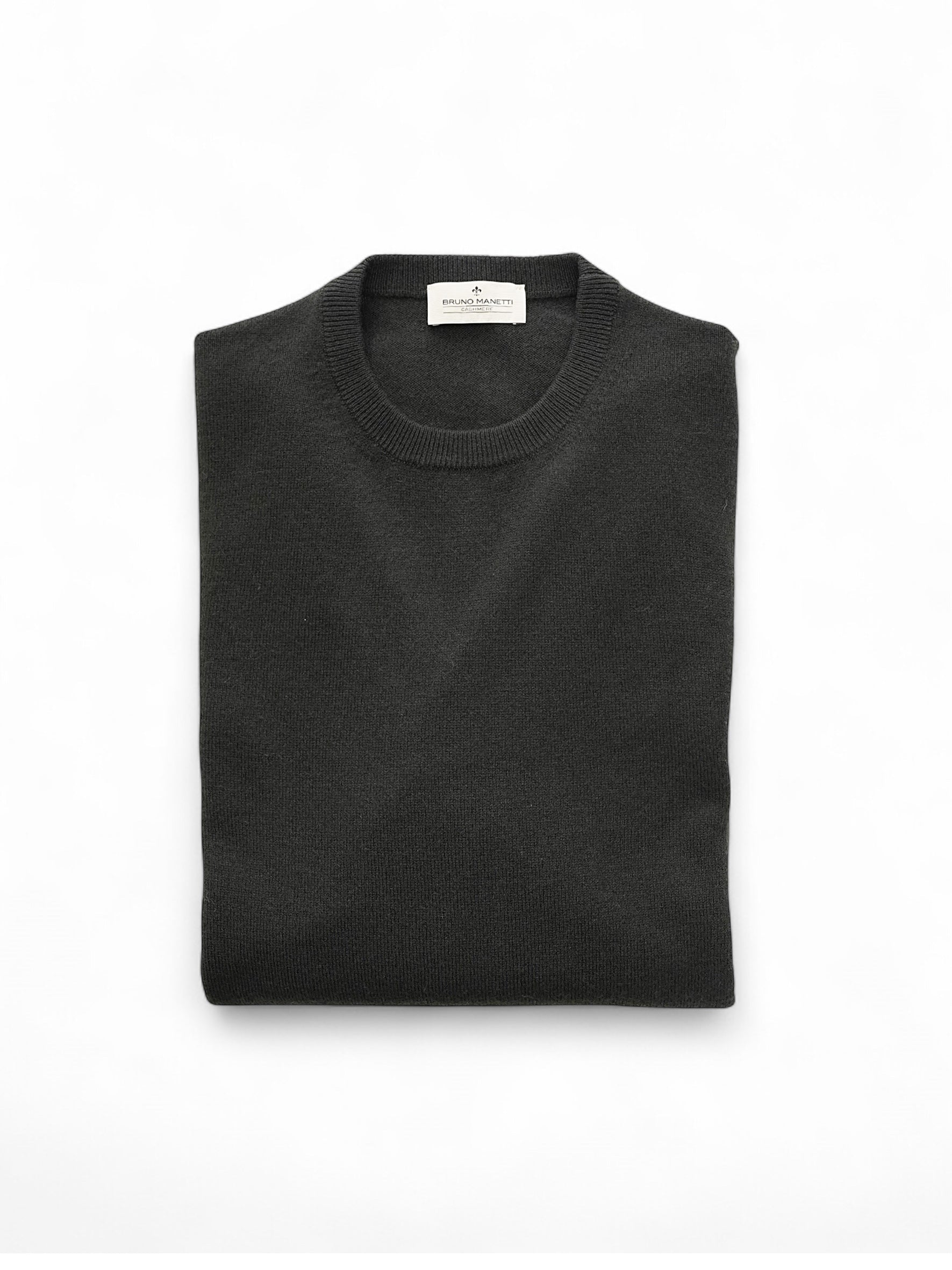 Dark green cashmere roundneck